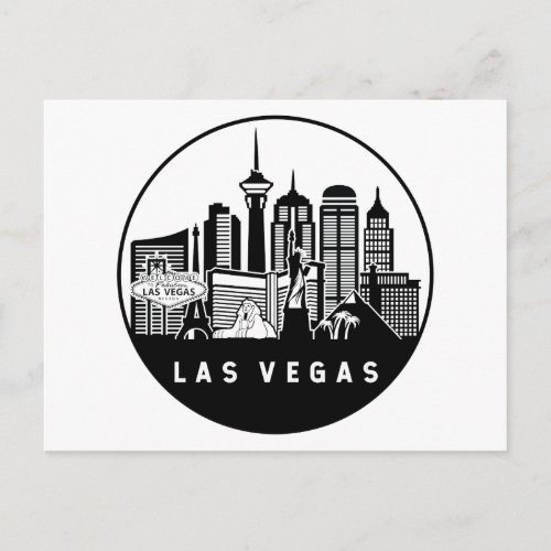 Las Vegas Nevada Skyline Postcard