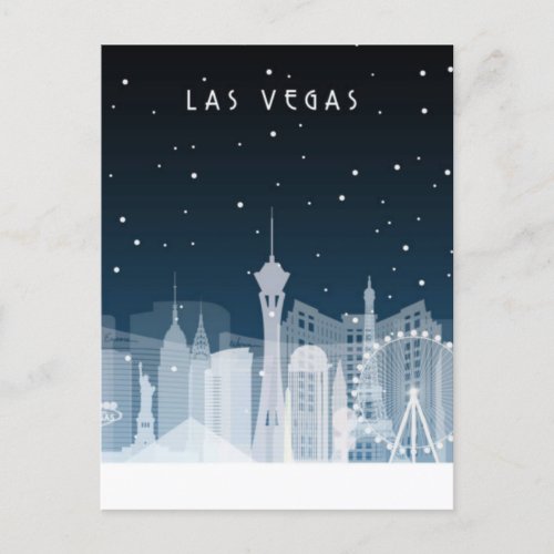 Las Vegas Nevada  Skyline Postcard