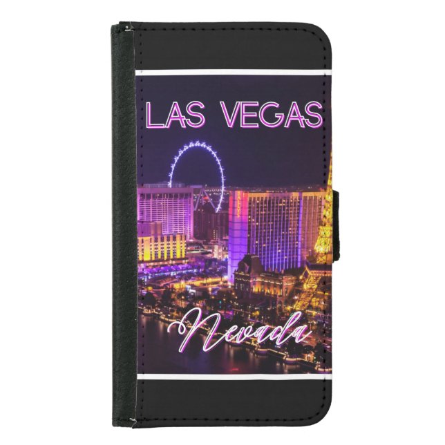 Las Vegas Nevada Skyline  Samsung Galaxy Wallet Case (Front)