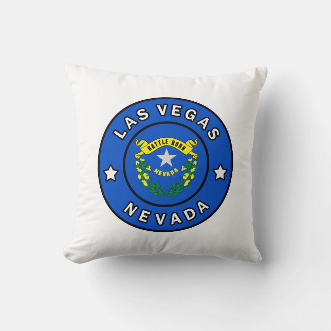 Las Vegas Nevada Throw Pillow (Front)