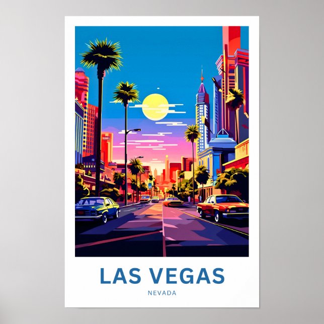 Las Vegas Nevada Travel Print (Front)