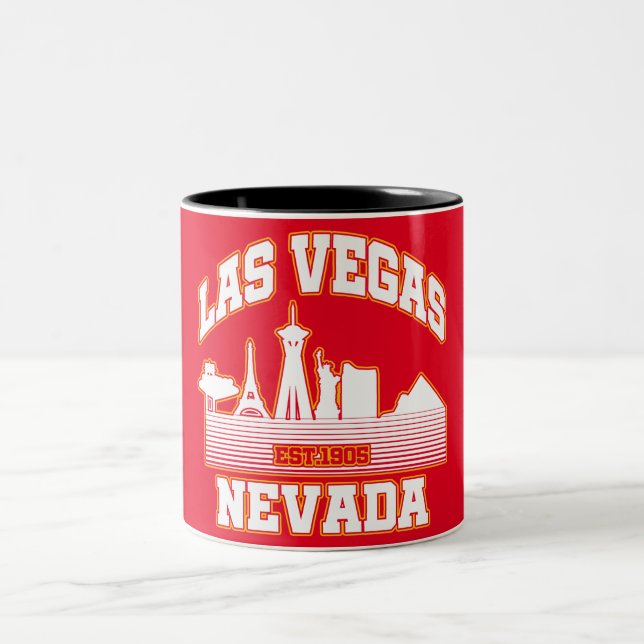 Las Vegas,Nevada Two-Tone Coffee Mug (Center)