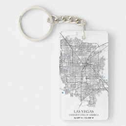 Las Vegas Nevada USA Cities Travel City Map Keychain