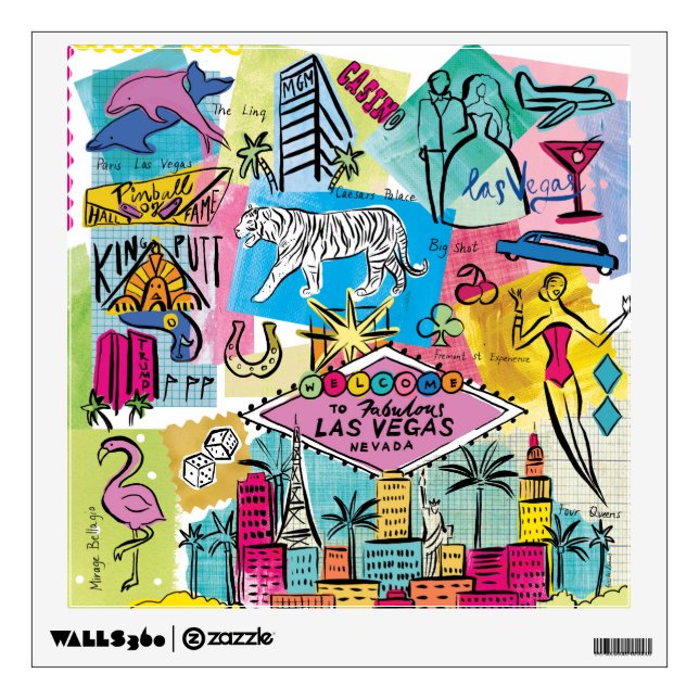 Las Vegas, Nevada Wall Decal (Front)