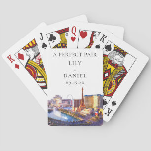 Las Vegas Nevada Wedding Perfect Pair Favor Poker Cards
