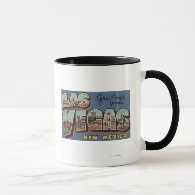 Las Vegas, New Mexico - Large Letter Scenes 2 Mug (Right)