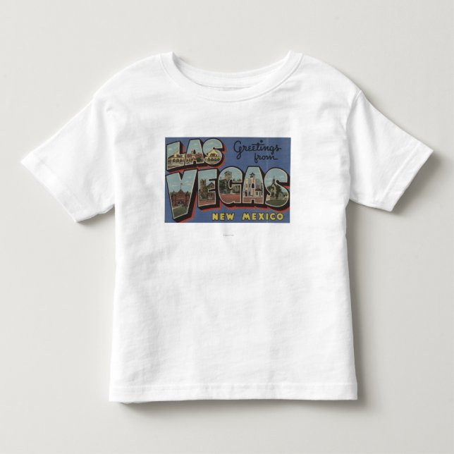 Las Vegas, New Mexico - Large Letter Scenes Toddler T-shirt (Front)