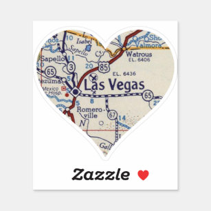 Las Vegas New Mexico Map Sticker