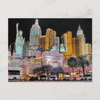 Las Vegas New York - New York Postcard by camcguire at Zazzle