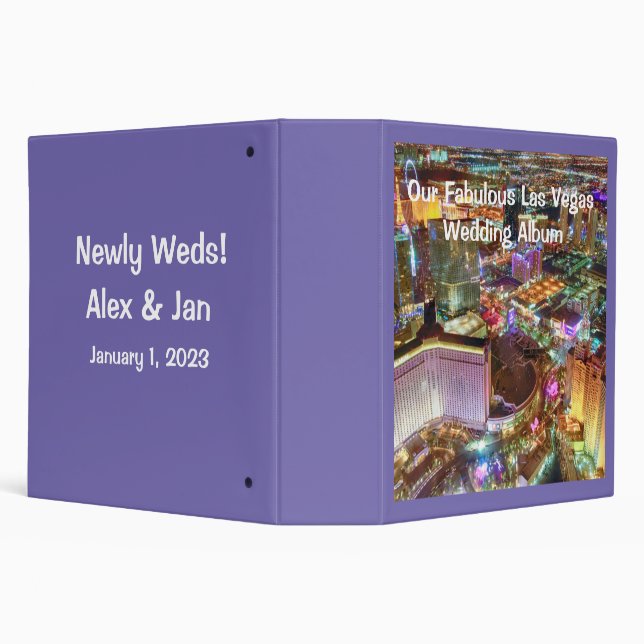 Las Vegas Newly Weds Album 3 Ring Binder (Background)