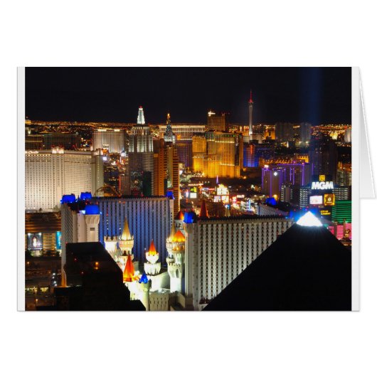Las Vegas night time Cards (Front Horizontal)