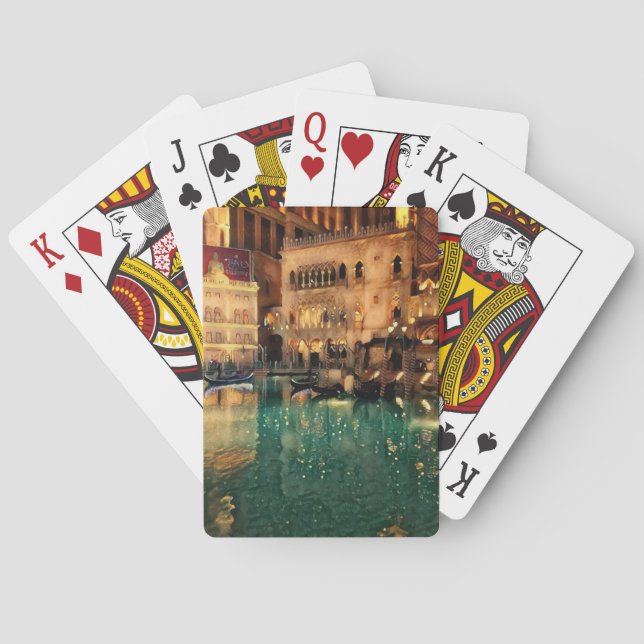 Las vegas Nights Casino Original Abstract Art  Poker Cards (Back)