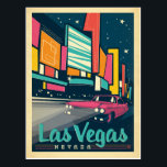 Las Vegas, NV Postcard<br><div class="desc">Anderson Design Group is an award-winning illustration and design firm in Nashville, Tennessee. Founder Joel Anderson directs a team of talented artists to create original poster art that looks like classic vintage advertising prints from the 1920s to the 1960s.</div>