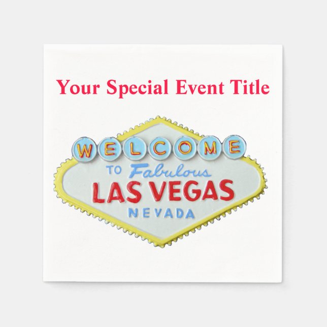 Las Vegas Paper Napkins (Front)