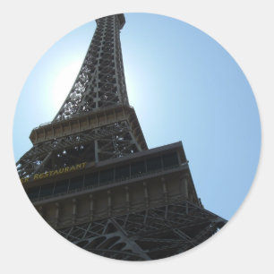 Las Vegas Paris Hotel Classic Round Sticker