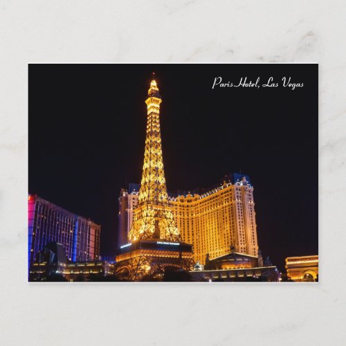  Las Vegas  Paris Hotel  Holiday Postcard