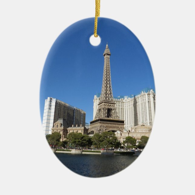 Las Vegas - Paris Paris Ceramic Ornament (Front)