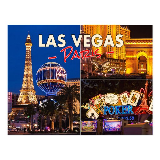 Las Vegas Paris Postcard | Zazzle