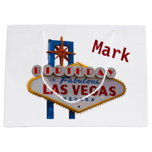 Las Vegas Personalized Birthday Gift Bag