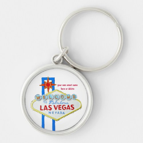 Las Vegas Personalized Event Keychain