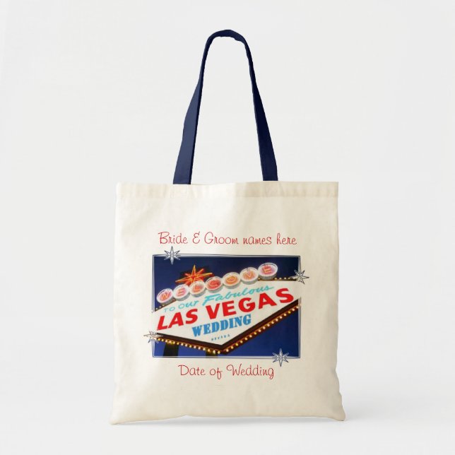 Las Vegas Personalized Wedding Bag (Front)