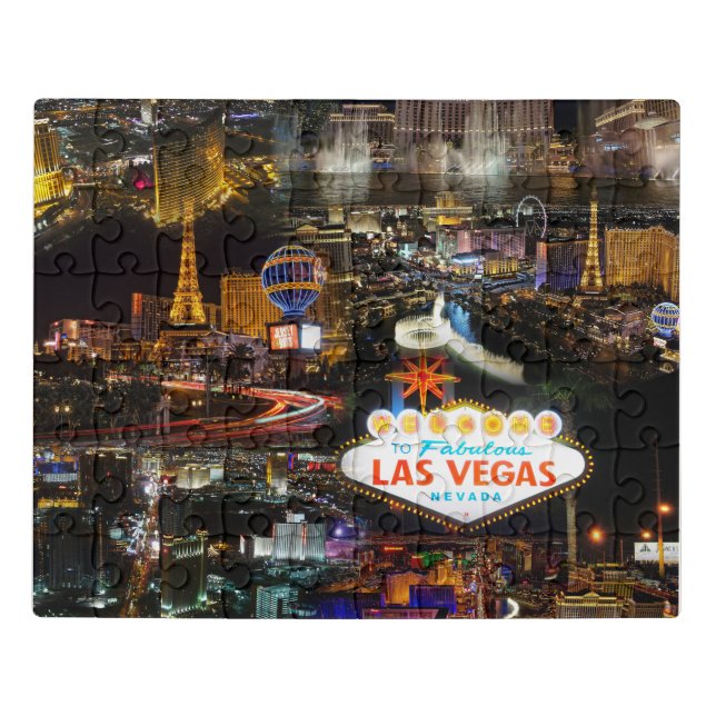 Las Vegas Photo Collage Jigsaw Puzzle (Puzzle Horizontal)