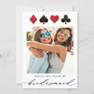 Las Vegas Photo Destination Bridesmaid Proposal Invitation