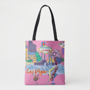 Las Vegas Pink Tote Bag