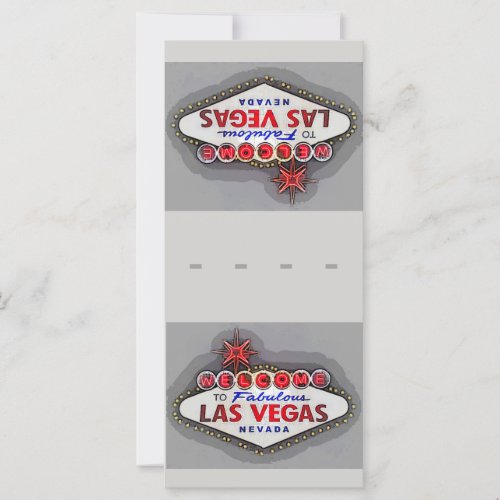 Las Vegas Place Setting Name Cards Silver