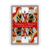 Las Vegas Playing Card King & Queen Save The Date