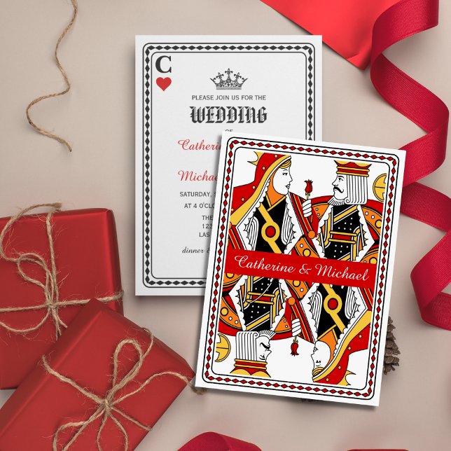 Las Vegas Playing Card King & Queen Wedding (Creator Uploaded)