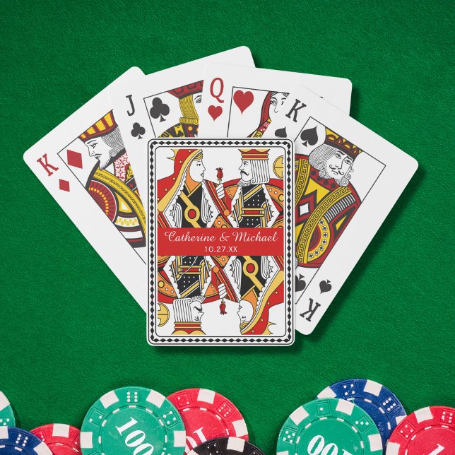 Las Vegas Playing Card King & Queen Wedding Favor (Creator Uploaded)