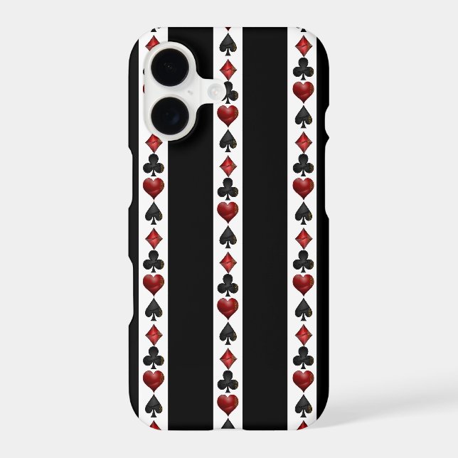 Las Vegas Playing Card Shapes Case-Mate iPhone Case (Back)