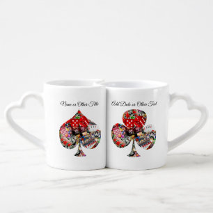 Las Vegas Playing Card Shapes Coffee Mug Set