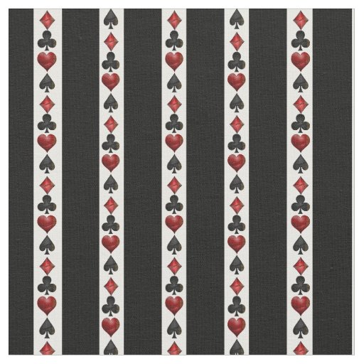 Las Vegas Playing Card Shapes Fabric