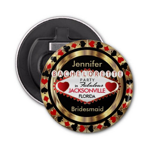 Las Vegas Poker Chip _ Bachelorette Party Bottle Opener