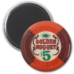 Las Vegas Poker Chip Casino Gambling Obsolete Magnet at Zazzle