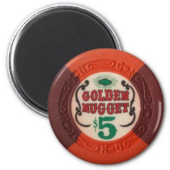 Las Vegas Poker Chip Casino Gambling Obsolete Magnet by PrintTiques at Zazzle