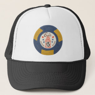 Las Vegas Poker Chip Casino Gambling Obsolete Trucker Hat