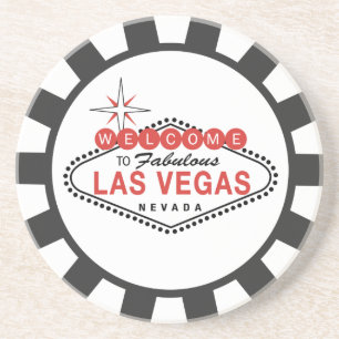 Las Vegas Poker Chip coasters