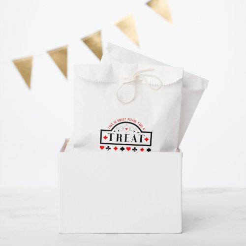 Las Vegas Poker Deck of Cards Wedding Favor Bag