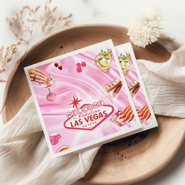 Las Vegas Poker Girls Night Out   Napkins (Creator Uploaded)