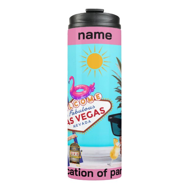 Las Vegas Pool Party Thermal Tumbler (Front)
