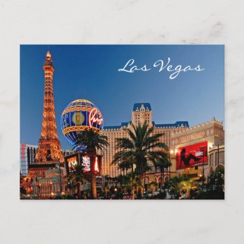 Las Vegas Postcard by merrydestinations at Zazzle