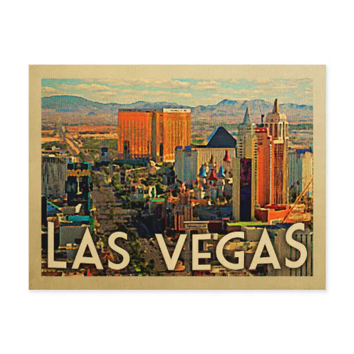 Las Vegas Postcard Vintage Travel Postcard