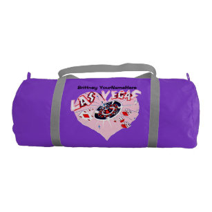 Bachelorette Party Gym Duffel Bags Zazzle Las Vegas Purple Pink Heart Y Duffle Bag