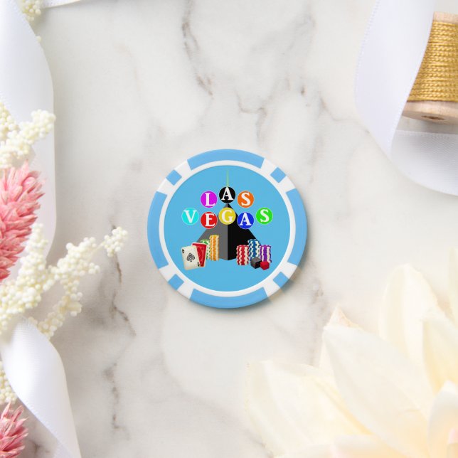 Las Vegas Pyramid Poker Chips (Wedding)