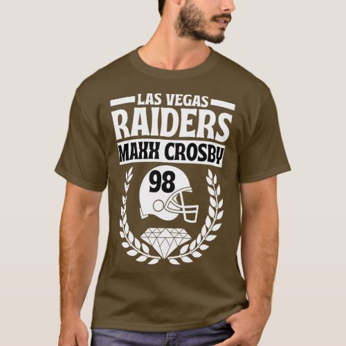 Las Vegas Raiders Maxx Crosby 98 Helmet American T_Shirt