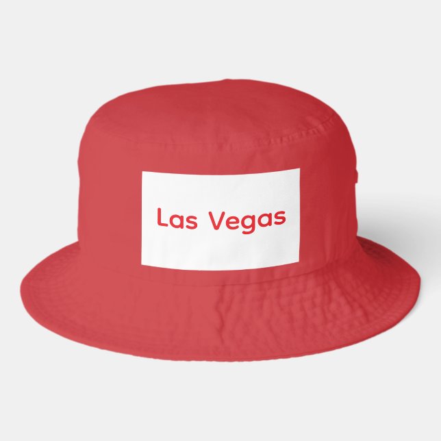 Las Vegas Red Bucket Hat (Front)