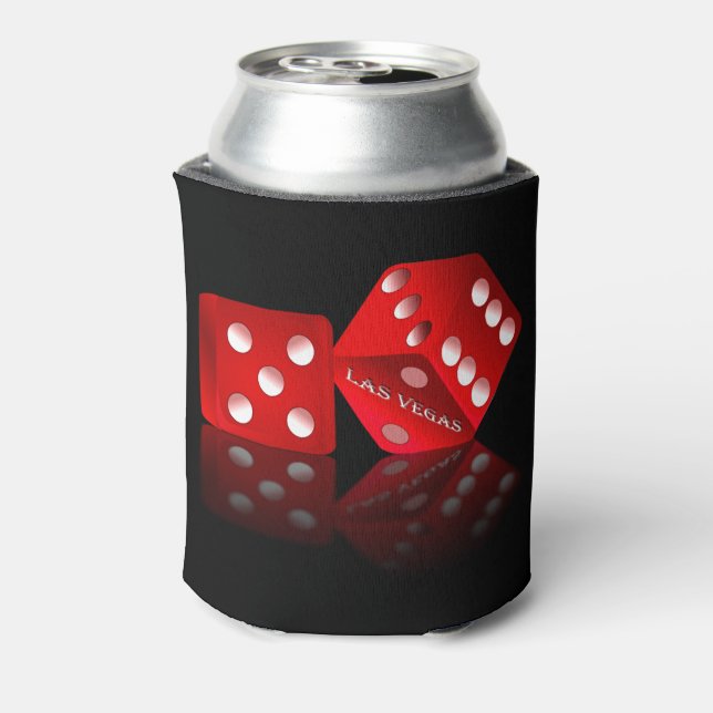 Las Vegas Red Dice Can Cooler (Can Back)